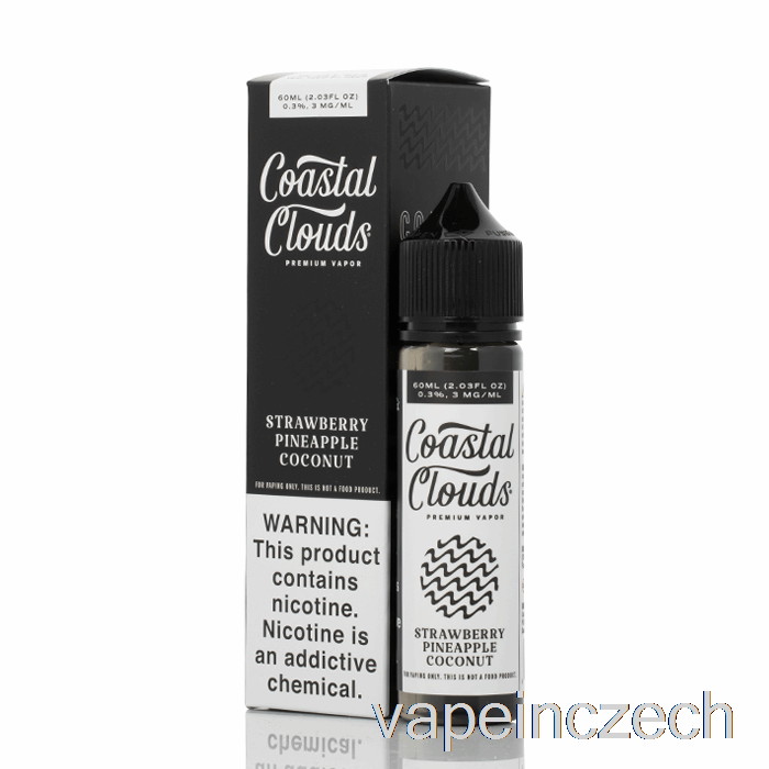 Jahoda Ananas Kokos - Pobřežní Mraky Co. - 60 Ml 6mg Vape Pera